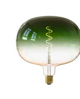 Stmívatelné LED žárovky Calex Calex Boden LED globe E27 5W filament dim zelená