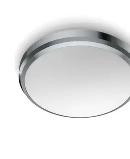 LED stropní svítidla LED Koupelnové stropní přisazené svítidlo Philips DORIS CL257 8718699777197 6W 600lm 2700K IP44 22cm chromové
