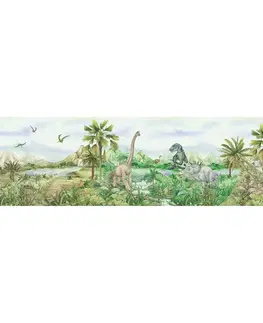 Tapety Samolepicí bordura Dino, 500 x 13,8 cm