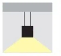 Stropní kancelářská svítidla SEC Stropní nebo závěsné LED svítidlo WEGA-FRAME2-CB-DIM-DALI, 90 W, černá, 1444 x 1444 x 65 mm, 3000 K, 12000 lm 321-B-115-01-02-SP