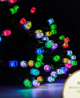 LED řetězy DecoLED RGB světelný řetěz 20 m, 200 diod