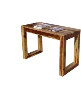 Psací stoly Psací stůl Tara 130x76x70 z indického masivu palisandr / sheesham