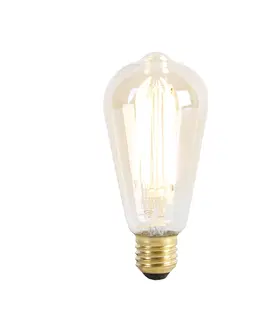 Zarovky Smart E27 stmívatelná LED lampa ST64 zlatá 7W 806 lm 1800-3000K