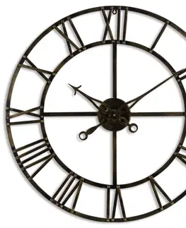 Stylové a designové hodiny Estila Kovové nástěnné hodiny Dorian III 80cm