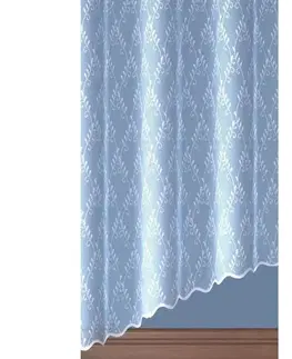 Záclony Forbyt, Hotová záclona nebo balkonový komplet, Diana, bílá 500 x 160 cm + 200 x 250 cm