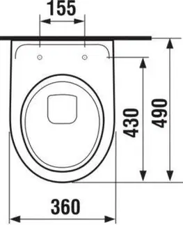 WC sedátka DEANTE Podomítkový rám, pro závěsné WC mísy bez tlačítka + WC JIKA LYRA PLUS + SEDÁTKO DURAPLAST SLOWCLOSE CST_WC01 X LY5