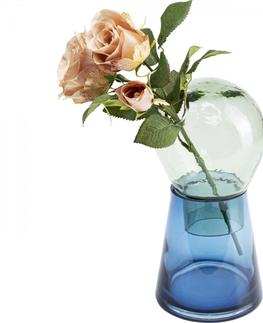Skleněné vázy KARE Design Barevná skleněná váza Skittle 28cm