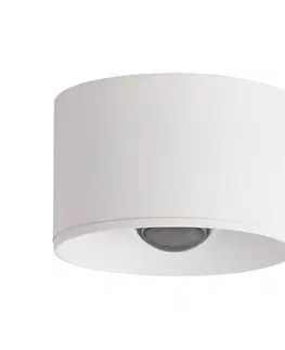 Venkovní stropní osvětlení Zambelis LED venkovní stropní reflektor S134 Ø 6,5 cm, pískově bílý