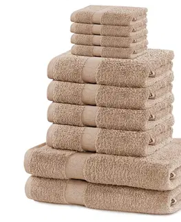 Ručníky Sada ručníků DecoKing Kunis béžových, velikost 2*70x140+4*50x100+4*30x50
