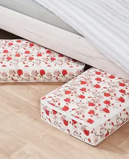 Bytové doplňky a dekorace 2 úložné boxy pod postel "Růže"