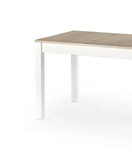 Jídelní stoly HALMAR Rozkládací jídelní stůl Maurycy dub sonoma/bílá
