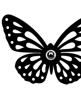 Svítidla Opviq Nástěnná lampa Shadows Butterfly černá