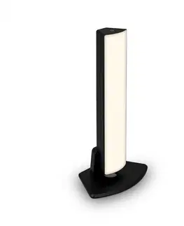 LED stolní lampy BRILONER LED nabíjecí stolní lampa, 30 cm, paměť, 7W, 700lm černá IP44 BRILO 7474015