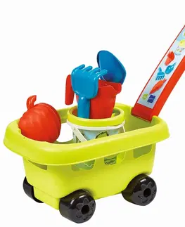 Hračky na zahradu ECOIFFIER - Zahradní vozík s kyblíčkem a přísl.