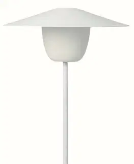 Zahradní lampy Přenosná LED lampička vysoká bílá BLOMUS