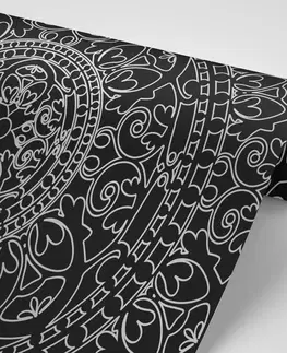 Tapety Feng Shui Tapeta orientální ornament v černobílém