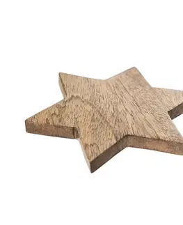 Prostírání Orion Podtácek dřevo MANGO, hvězda