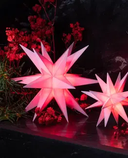 Vánoční světelná hvězda STERNTALER Sterntaler mini hvězda baterie Ø 12 cm růžová