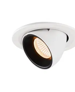 LED podhledová svítidla SLV BIG WHITE NUMINOS GIMBLE S zápustné stropní svítidlo bílé/černé 2700 K 20° 1005876