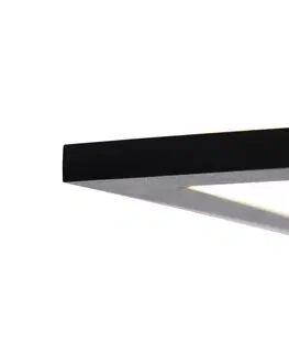 Stropni svitidla Moderní stropní svítidlo černé včetně LED 40 cm - Liv