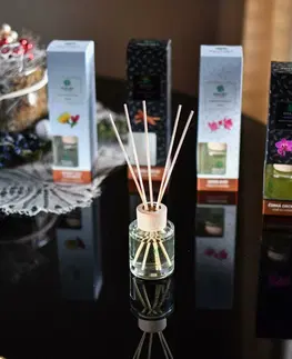 Aromaterapie Topvet Ratanové vonné tyčinky Zelený čaj s opuncií, 100 ml