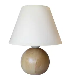 Stolní lampy Stolní lampa Sandria 80267 dřevo-koule světlé dřevo
