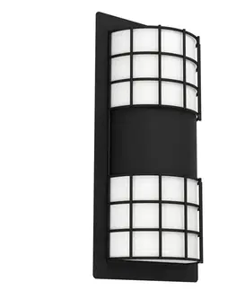 Venkovní nástěnná svítidla EGLO EGLO Cistierna 2 venkovní nástěnné, černá/bílá