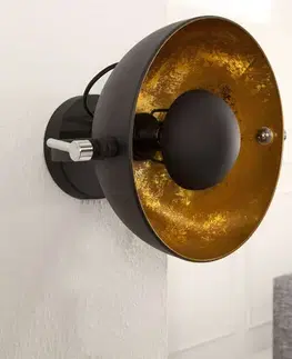 Svítidla LuxD 16802 Nástěnná lampa STAGE černo zlatá