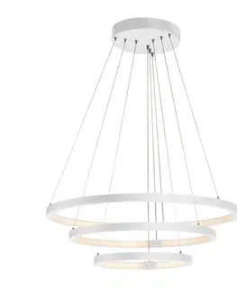 Designová závěsná svítidla SLV BIG WHITE ONE TRIO DALI Indoor, závěsné LED svítidlo, bílé, 3000/4000K 1002914