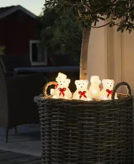 Venkovní dekorativní svítidla Konstsmide Season LED světelná figurka medvídek, 5ks jako řetěz