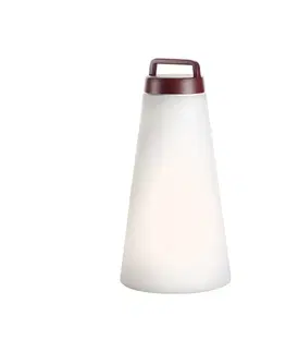 Venkovní designová světla Carpyen LED venkovní dekorativní světlo Sasha, dobíjecí baterie, výška 41 cm