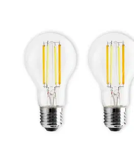 Stmívatelné LED žárovky PRIOS LED žárovka E27 7W filament dim CCT Tuya sada 2ks