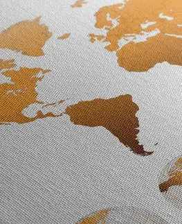 Obrazy mapy Obraz globusy s mapou světa