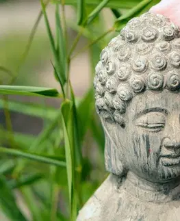 Samolepící tapety Samolepící fototapeta socha Buddhy v Zen zahradě