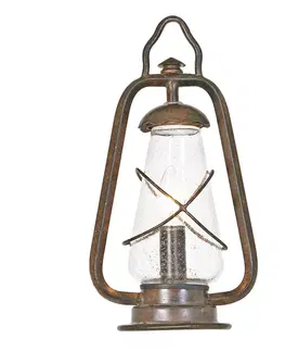Sloupková světla Elstead Sloupkové svítidlo Miners ve stylu hornické lampy