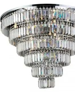 Designová závěsná svítidla Závěsné/stropní přisazené svítidlo AZzardo Salerno XL pendant/top AZ2927 G9 12x40W IP20 80cm křišťálové