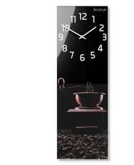 Kuchyňské hodiny Designové kuchyňské hodiny s mlýnkem na kávu