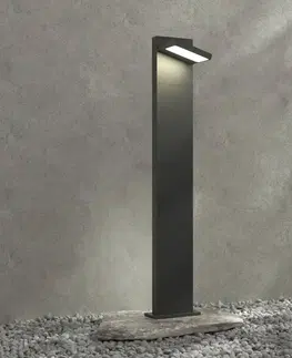 Osvětlení příjezdové cesty Lucande Patníková LED lampa Silvan, 100 cm