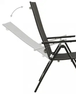 Zahradní křesla a židle Skládací zahradní židle 2 ks Dekorhome