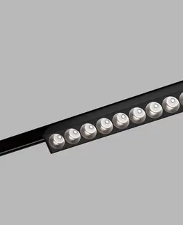 Magnetické kolejnice a svítidla LED2 LED2 6480733D Lištové svítidlo MAGLASER II TILT, B DALI DIM 12W 3000K černá