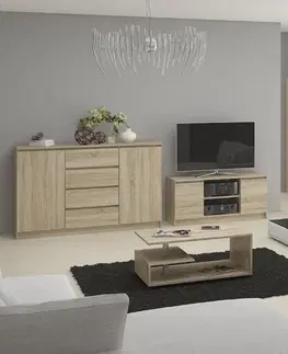 Komody Ak furniture Komoda Tove K 160,4 cm dub sonoma