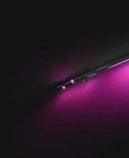 Chytré osvětlení Philips HUE Perifo lištové svítidlo 3 spoty+panel, LED WACA 44,6W 3580lm 2000-6500K RGB, černá