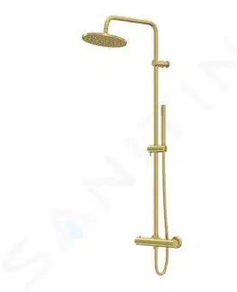 Sprchy a sprchové panely STEINBERG 340 Sprchový set s termostatem, průměr 22 cm, kartáčované zlato 340 2721 BG