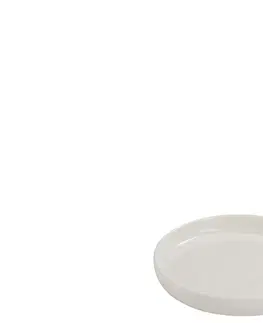 Talíře Malý bílý talířek Ruby - 12*12*1,7 cm J-Line by Jolipa 71730