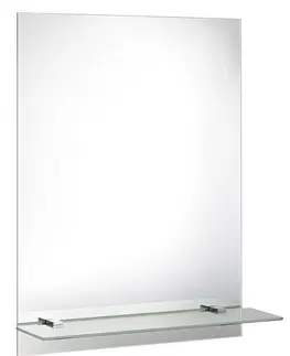 Koupelnová zrcadla AQUALINE Zrcadlo s policí 60x80cm, včetně závěsů 22430-01
