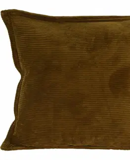 Polštáře Dekorační polštář Becca tm. hnědá, 45 x 45 cm