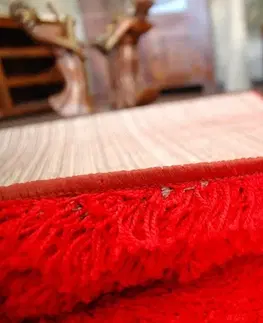 Koberce a koberečky Dywany Lusczow Kusový koberec SHAGGY Izebelie 5cm červený, velikost 150x250