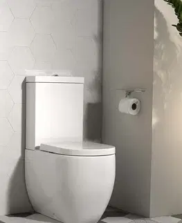 Záchody KERASAN FLO WC kombi, spodní/zadní odpad, bílá WCSET11-FLO
