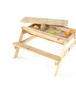 Zahradní nábytek Piknikový stůl dřevěný 2v1