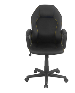 Kancelářské židle Kancelářská židle PISUERGA, černá/žlutá